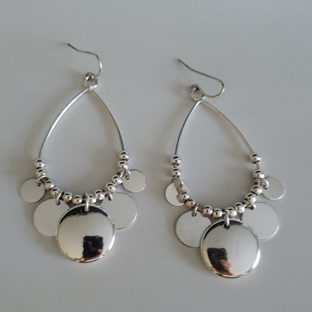 Dangling Silver Earrings